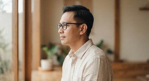 Adjie Santosoputro dalam sesi refleksi
